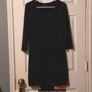 Navy blue, glittery, party dress